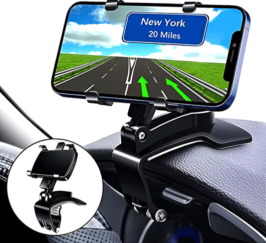 CAR Smart Phone Holder - 360 Free Spin | 360° Mobile Holder Foldable | 360° Rotateable Strong Grip Mobile Holder for Cars