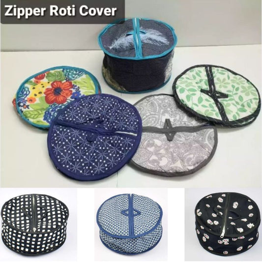 (1pcs) Hot-Pot Zipper Roti Cover (Random Color/Design)