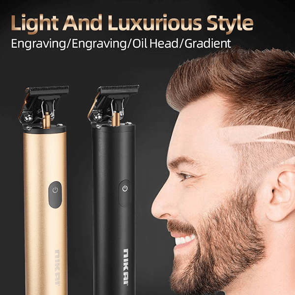 Nikai Professional Hair Trimmer NK-2598 Hair Trimmer Machine For Men | Men Hair Trimmer | Metal Body | Golden Color ( Original )