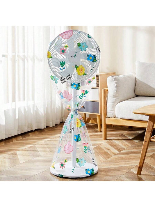 Electric Fan Dust Cover  | Fan Dust Guard flower Print (Random Design)