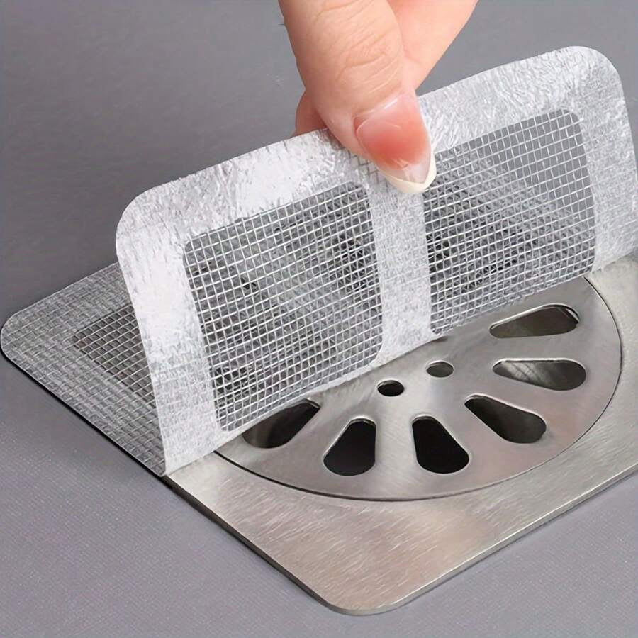 Anti-blocking Filter Screen Disposable Floor Drain Sticker Hair Catcher Drain Stopper Cover Kitchen Bathroom Accessories