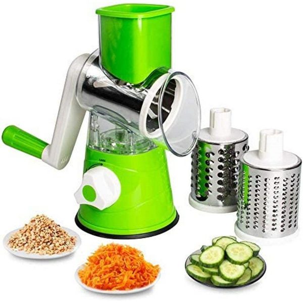 3-in-1 Vegetable Cutter Machine – Cheese grater, Onion, Carrot (Random Color)