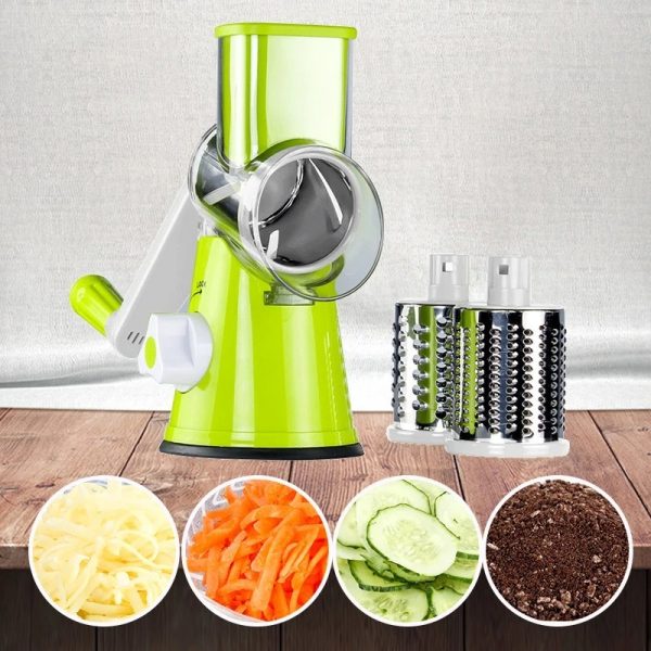 3-in-1 Vegetable Cutter Machine – Cheese grater, Onion, Carrot (Random Color)