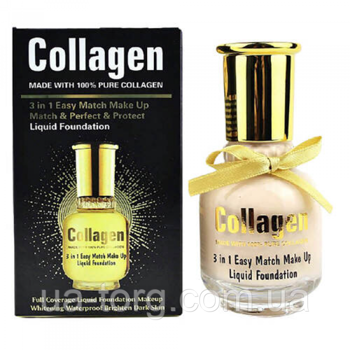 Wokali Collagen Easy Match Makeup Liquid Foundation 3 in 1 65 ml