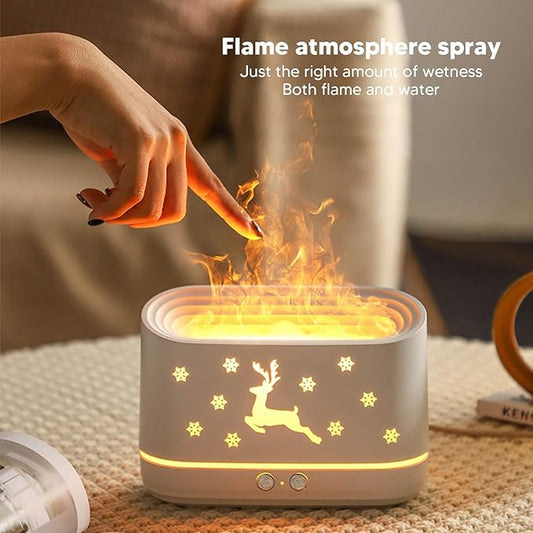 Flame Design Humidifier Essential Oil Diffuser for Bedroom Living Room Office