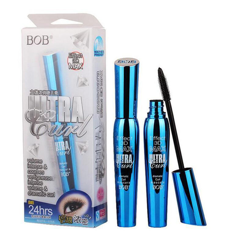 Waterproof BOB 3D Effect Ultra Curl Eye Mascara | Waterproof, Long-lasting, Eyelash Lengthening &amp; Thick Curling | Best Quality Mascara ( 1 pcs Black )