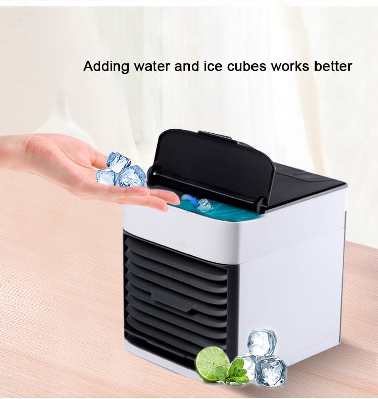 Mini air conditioning cooling fan multifunction usb new household portable air conditioner humidifier strong wind | protable fan | portable air cooler (usb Operated) (random color)