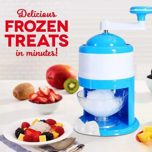 ICE GoLa Machine / Handle Diy Ice Crusher Manual Multifunction Portable Ice Slush Maker Home Snow Cone Smoothie Ice Block Making Machine Ice Shaver(random color)