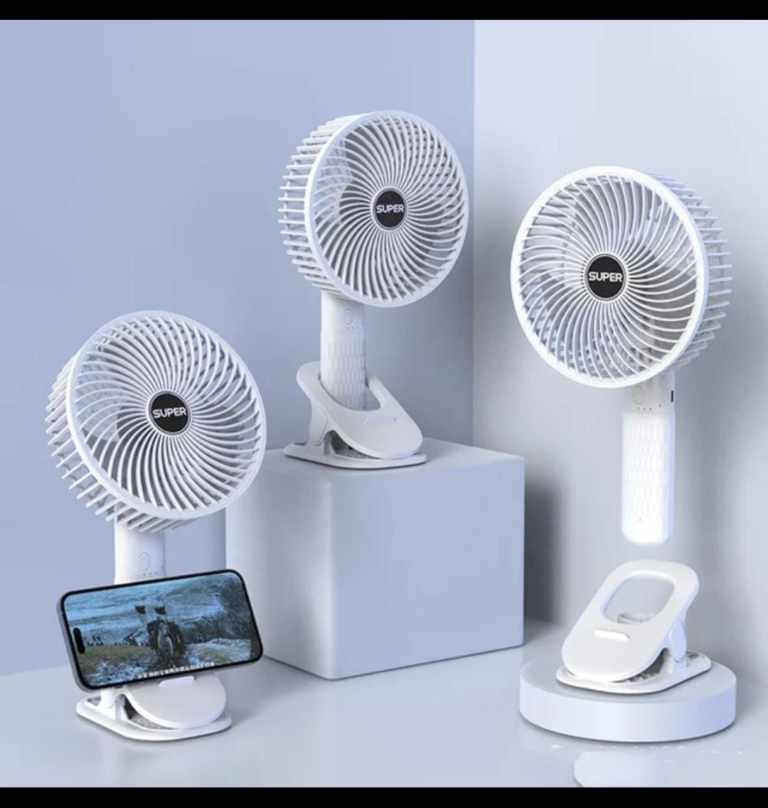 New portable 3 gears rechargeable desktop fan low noise air cooling handheld clipped circulator table fan Clip Fan USB Rechargeable Desk Fan with Sturdy Clamp