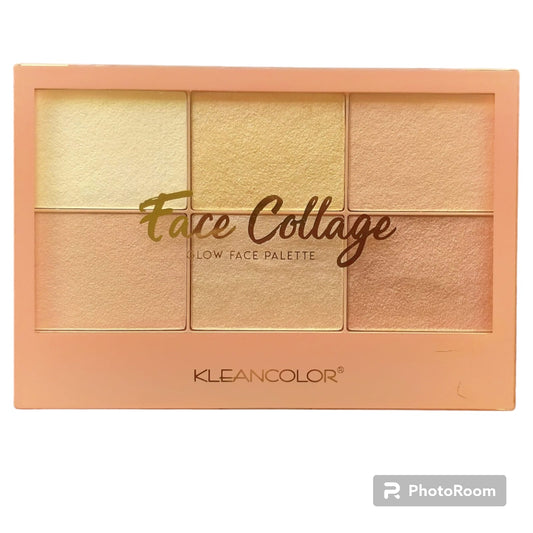 Face Collage Glow Face Highlighter Palette  By KLEARN COLOR Brand. (Imported),