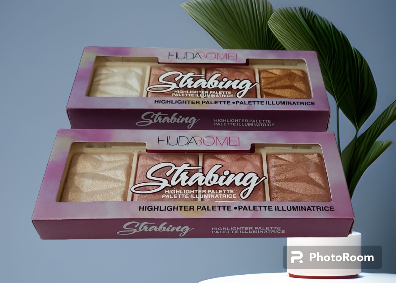 HUDABOMEI Strabing  HIGHLIGHTER PALETT &amp; PALLET ILLUMINATRICE ( IMPORTED )