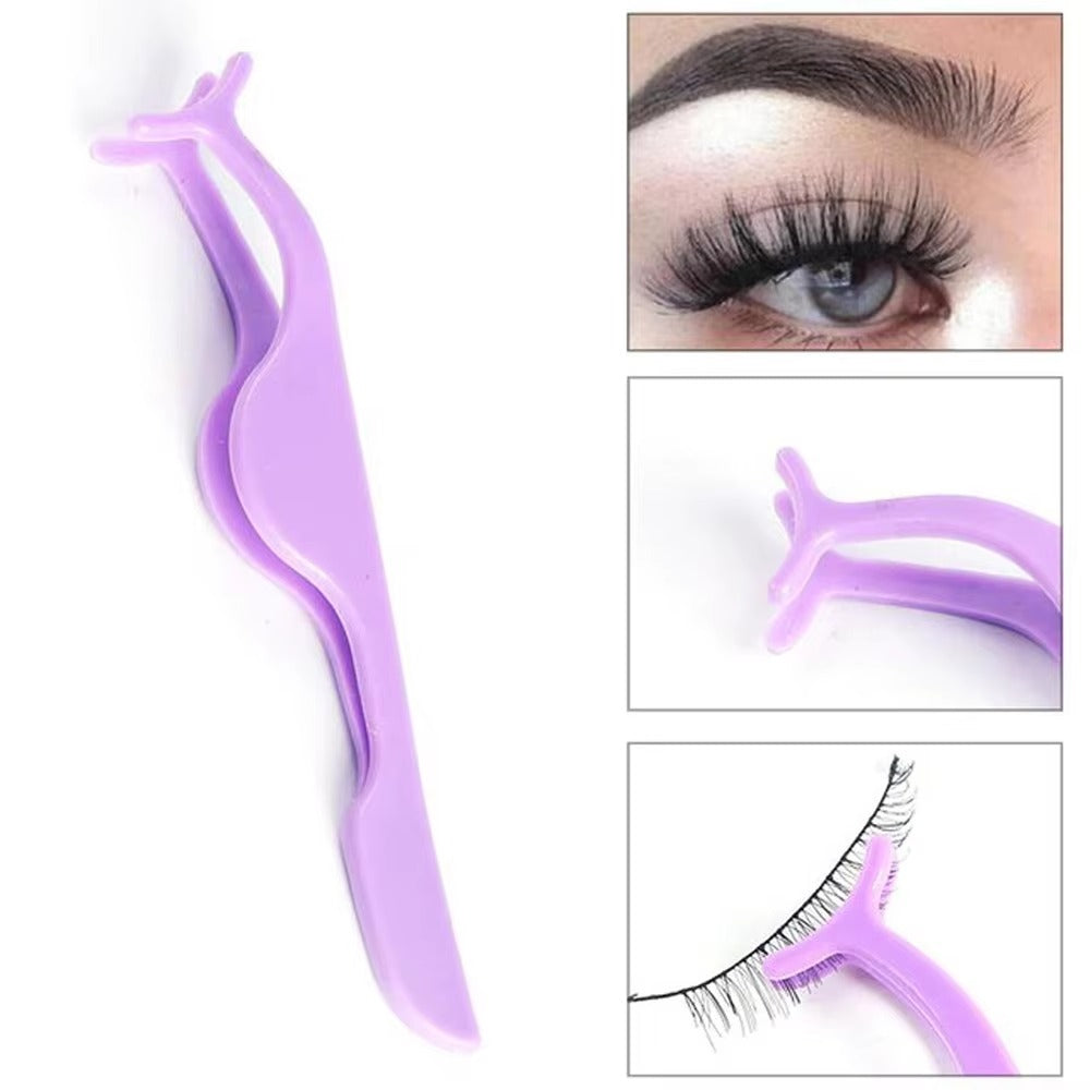 False Eyelash Tweezers Lash Applicator | Eye lash Applicator for girl &amp; women (random color)