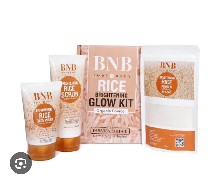 3 in 1 BNB Whitening Rice Extract Bright &amp; Glow Kit | Best Quality Glow Kit