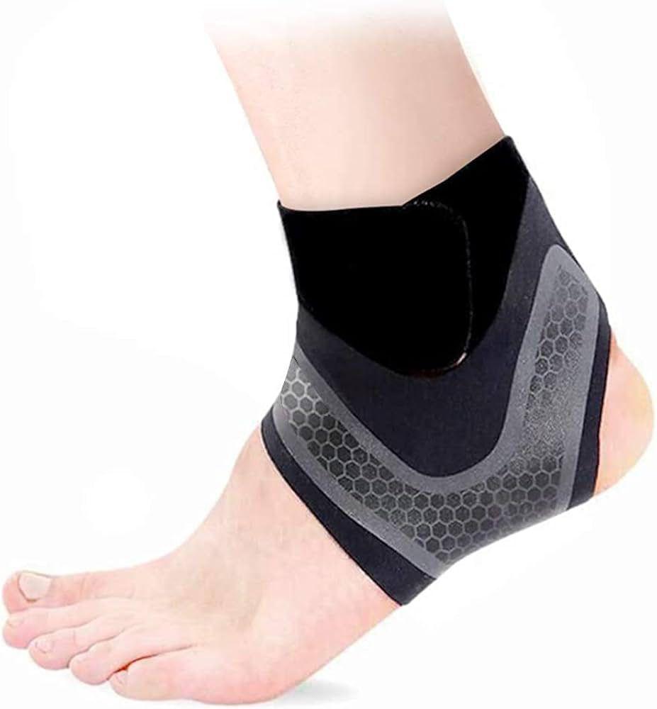 1 Pcs Right Foot Breathable Ankle Brace for Sprained Ankle,Stabilize Ligaments,Prevent Re Injury for men &amp; women with Adjustable Wrap