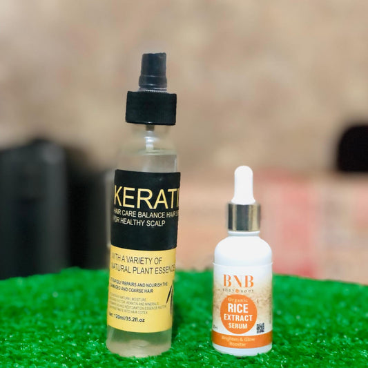 2 in 1 Keratin Hair Serum &amp; BNB Face Serum Deal