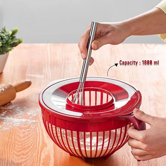 Mixing Bowl With Lid - Multi-Purpose Mixer Bowl Mixing Bowl for Hand Mixers (Random Color)