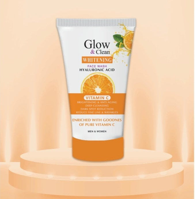 Glow &amp; Clean Whitening Vitamin-C Face Wash Helps to Reduce Dark Spots 120 ML