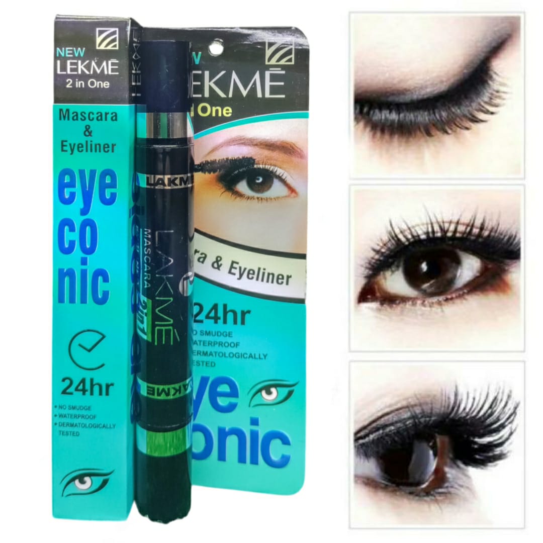 2 in 1 Waterproof Mascara + Liner - Long-Lasting &amp; Waterproof Mascara | Smudge-Proof Formula