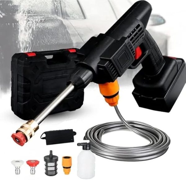 48V Cordless High-Pressure Car Wash Spray Gun – Portable Foam Washer