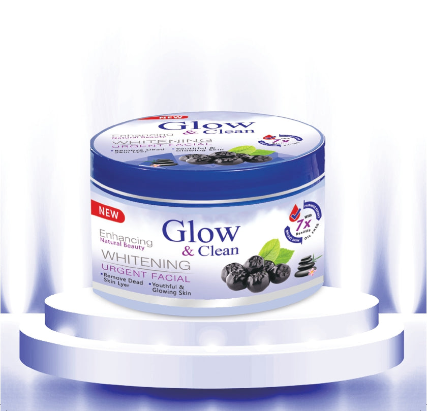 Glow &amp; Clean Whitening Urgent Facial (Jar) Deeply Cleanse Your Skin