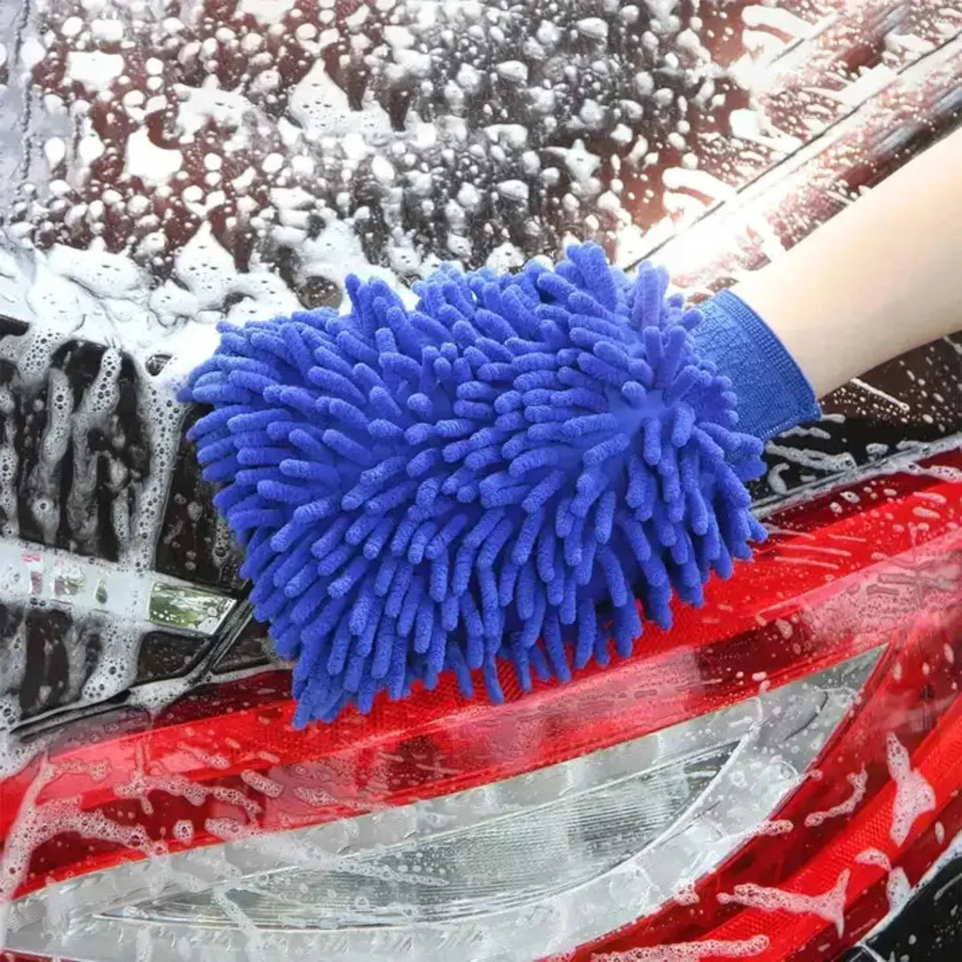 Microfiber Double-Sided Cleaning Gloves - Ideal for House and Car Cleaning