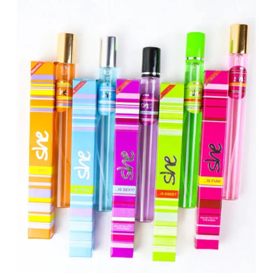 Pack Of 5  She Pen Perfume for Women and Girls Best For Gift Fragrance Random PCs